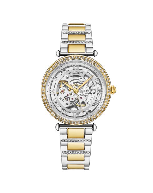 Montre Femme en Acier Automatique Luxe Legacy doré/argenté