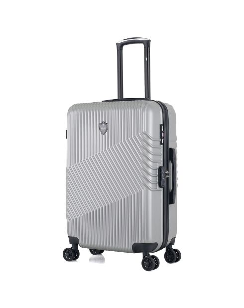 Peter Long Stay Koffer 4 dubbele wielen 75 cm grijs