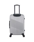 Valise Long Séjour 4 roues doubles Peter 75 cm grise