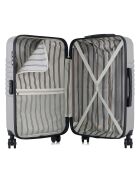 Valise Long Séjour 4 roues doubles Peter 75 cm grise