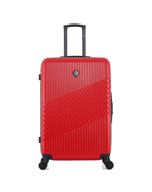 Valise Cabine 4 roues doubles Peter 55 cm rouge