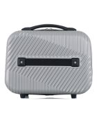 3 Valises 4 roues doubles + Vanity Peter 55/65/75 cm grises