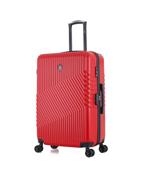 3 4-Rad-Doppelkoffer + Vanity Peter-C 55/65/75 cm rot