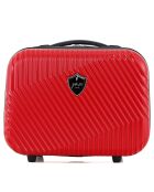 3 Valises 4 roues doubles + Vanity Peter-C 55/65/75 cm rouges