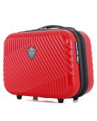 3 Valises 4 roues doubles + Vanity Peter-C 55/65/75 cm rouges
