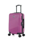 Valise Moyen Séjour 4 roues doubles Peter 65 cm violette