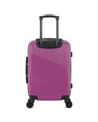Valise Moyen Séjour 4 roues doubles Peter 65 cm violette