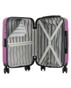 Valise Cabine 4 roues doubles Peter 55 cm violette