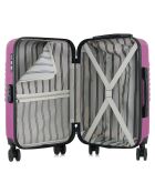 Valise Moyen Séjour 4 roues doubles Peter 65 cm violette