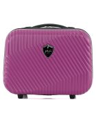 3 Valises 4 roues doubles + Vanity Peter-C 55/65/75 cm violettes