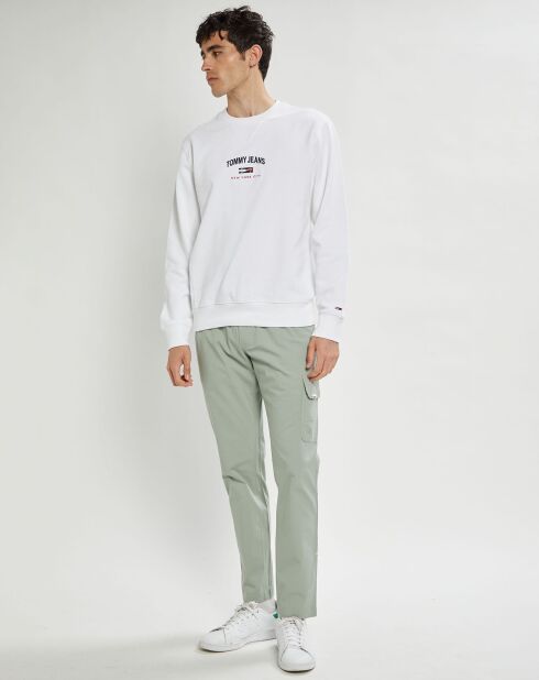 Pantalon cargo ajusté Scanton Track vert gris