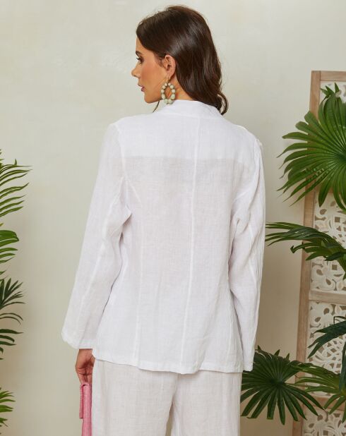 Giacca bianca Lola 100% lino