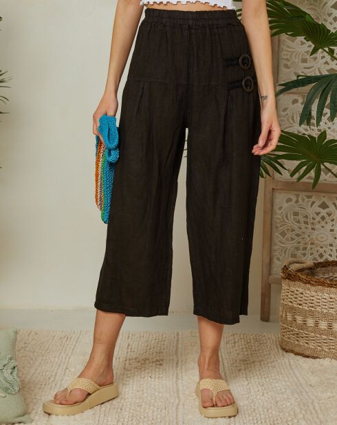 Pantalon 100% Lin Emmy noir