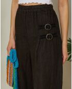 Pantalon 100% Lin Emmy noir