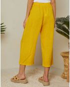 Pantalon 100% Lin Emmy safran