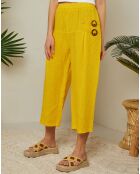 Pantalon 100% Lin Emmy safran