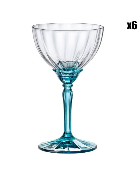 6 Flûtes à Champagne Florian transparentes - 24 cl