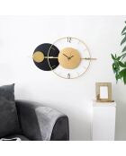 Horloge murale Aligned Planets doré -  50x81 cm