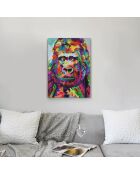 Tableau Orang-outan Pop Art multicolore - 70x50 cm