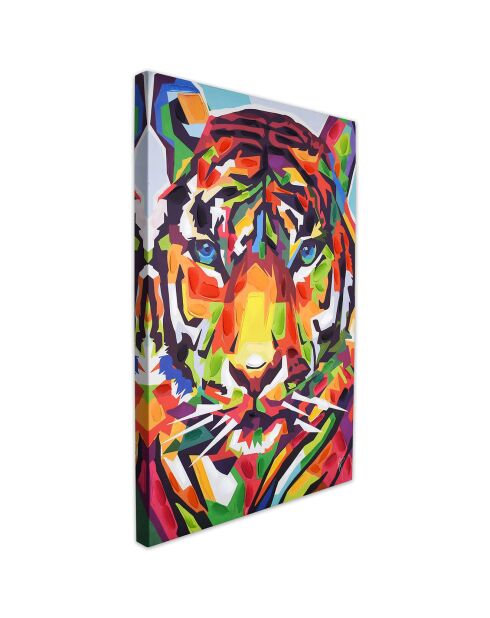 Tableau Tigre Pop Art multicolore - 70x50 cm