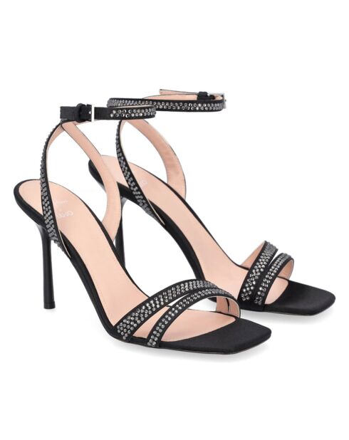 Cama Leonie Hanne X Liu Jo zwarte sandalen - hak van 10 cm