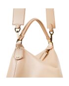 Sac à main en Cuir Hobo Leonie Hanne X Liu Jo beige - 26x17x10 cm