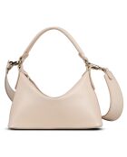 Sac à main en Cuir Mini Hobo Leonie Hanne X Liu Jo beige - 13x19x7.5 cm