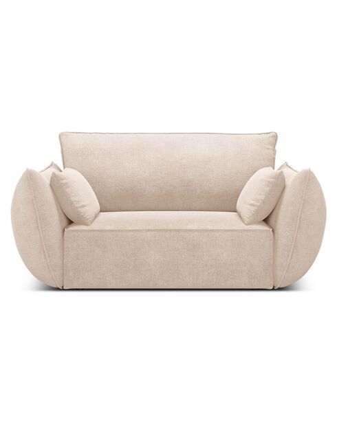 Fauteuil Kaelle Chenille beige - 128x100x85 cm