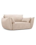 Fauteuil Kaelle Chenille beige - 128x100x85 cm