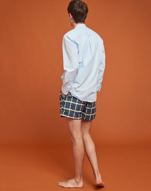 Blouse N°596 Popeline Cloud bleue