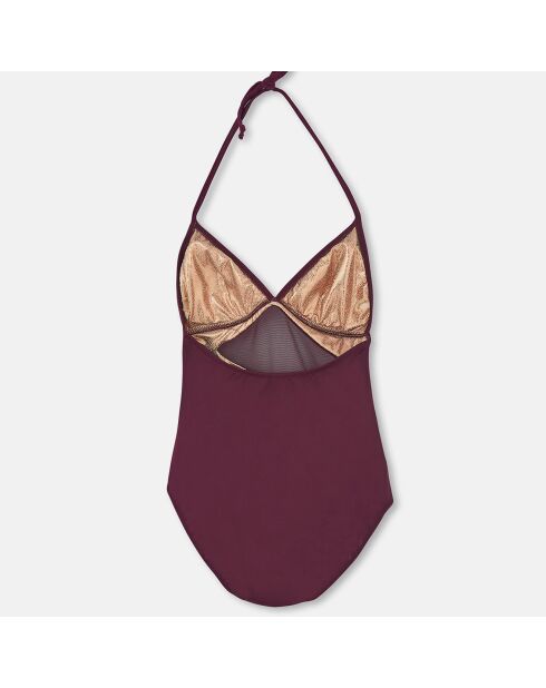 Maillot de bain 1 Pièce Olivia rouge bordeaux