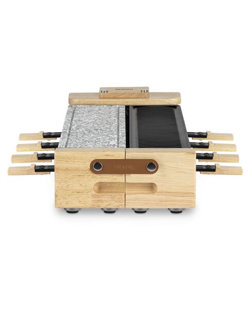 Raclette WOD pierre et grill bois/noir