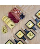 Raclette WOD pierre et grill bois/noir