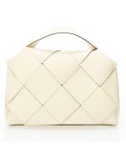 Borsa a mano Enyo in pelle beige - 30x12x23 cm