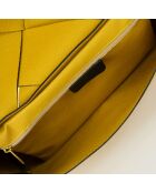 Borsa a mano Enyo in pelle beige - 30x12x23 cm