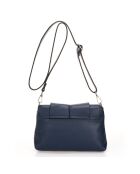 Borsa a tracolla Hannah in pelle blu scuro - 24x6x17 cm