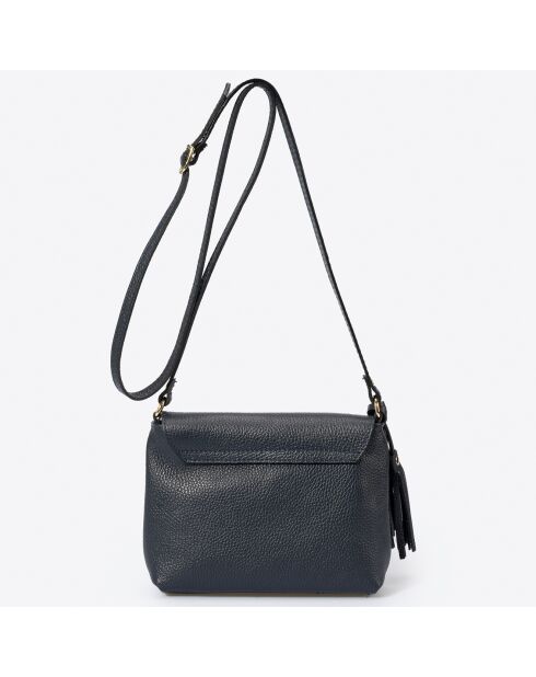 Borsa a tracolla Arya in pelle blu notte - 24x6x17 cm