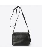 Sac bandoulière en Cuir Arya noir - 20x10x22 cm