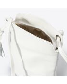 Pochette bandoulière en Cuir Eva blanche - 20x10x22 cm