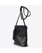 Bolso de hombro de piel Eva negro - 26x9x22 cm