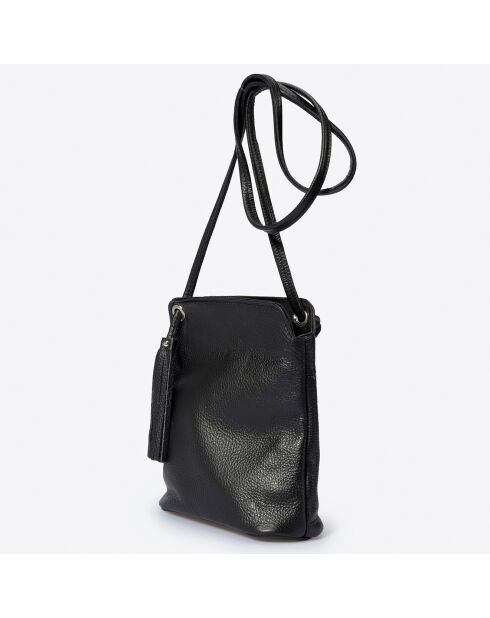 Bolso de hombro de piel Eva negro - 26x9x22 cm