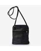 Bolso de hombro de piel Eva negro - 26x9x22 cm