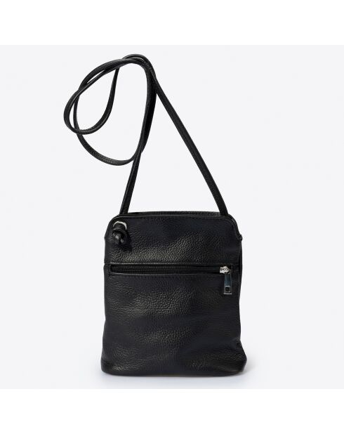 Bolso de hombro de piel Eva negro - 26x9x22 cm