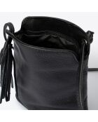 Bolso de hombro de piel Eva negro - 26x9x22 cm
