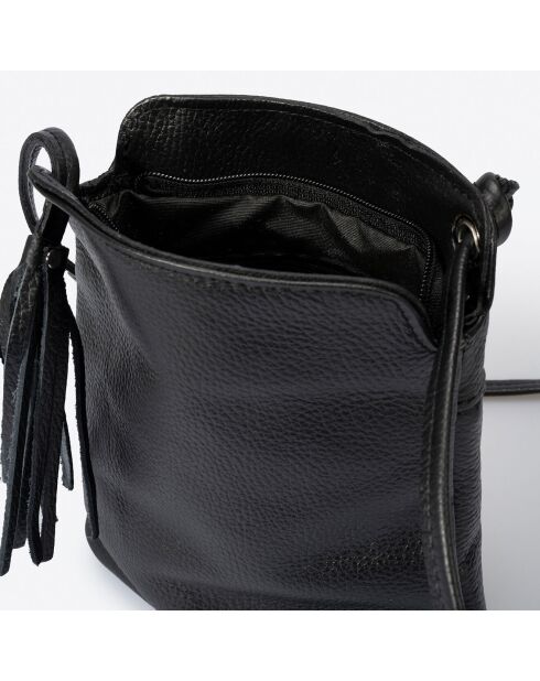 Bolso de hombro de piel Eva negro - 26x9x22 cm