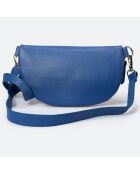 Sac banane en Cuir Selene bleu - 23x1x15 cm