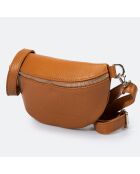 Selene Braune Gürteltasche aus Leder - 23x1x15 cm