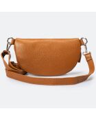 Selene Braune Gürteltasche aus Leder - 23x1x15 cm