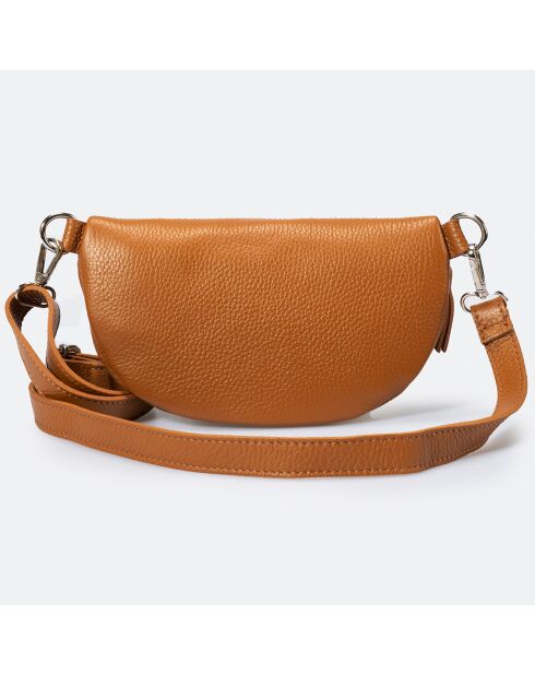 Selene Braune Gürteltasche aus Leder - 23x1x15 cm