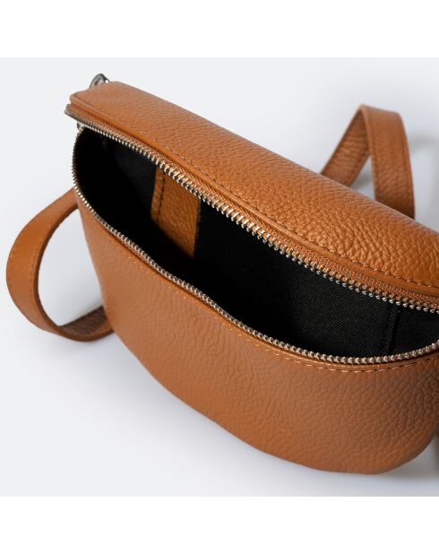 Selene Braune Gürteltasche aus Leder - 23x1x15 cm